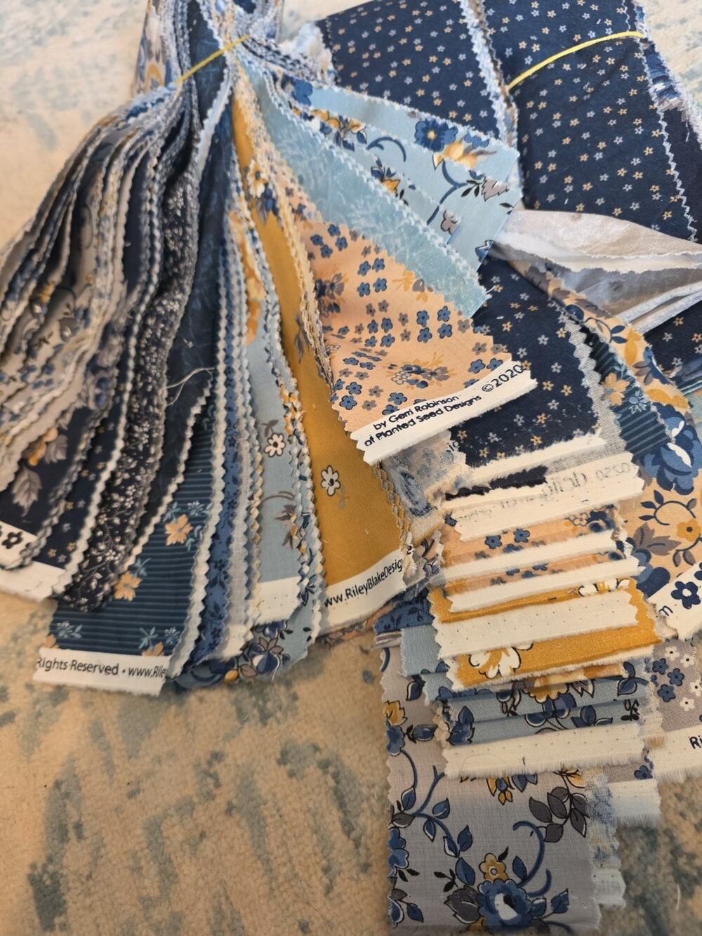 Riley Blake Delightful Jelly Roll Fabric Bundle Gerri Robinson Planted Seed